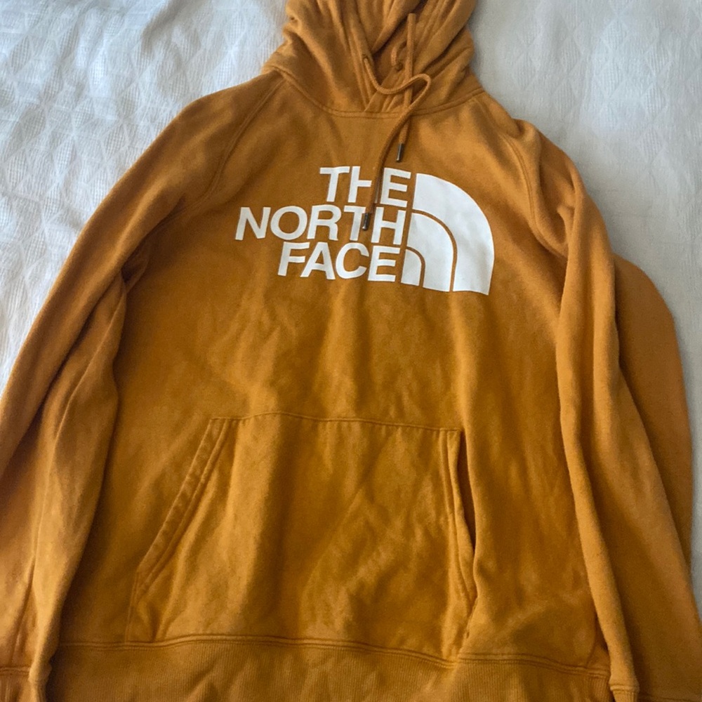 Mustard North Face Hoodie